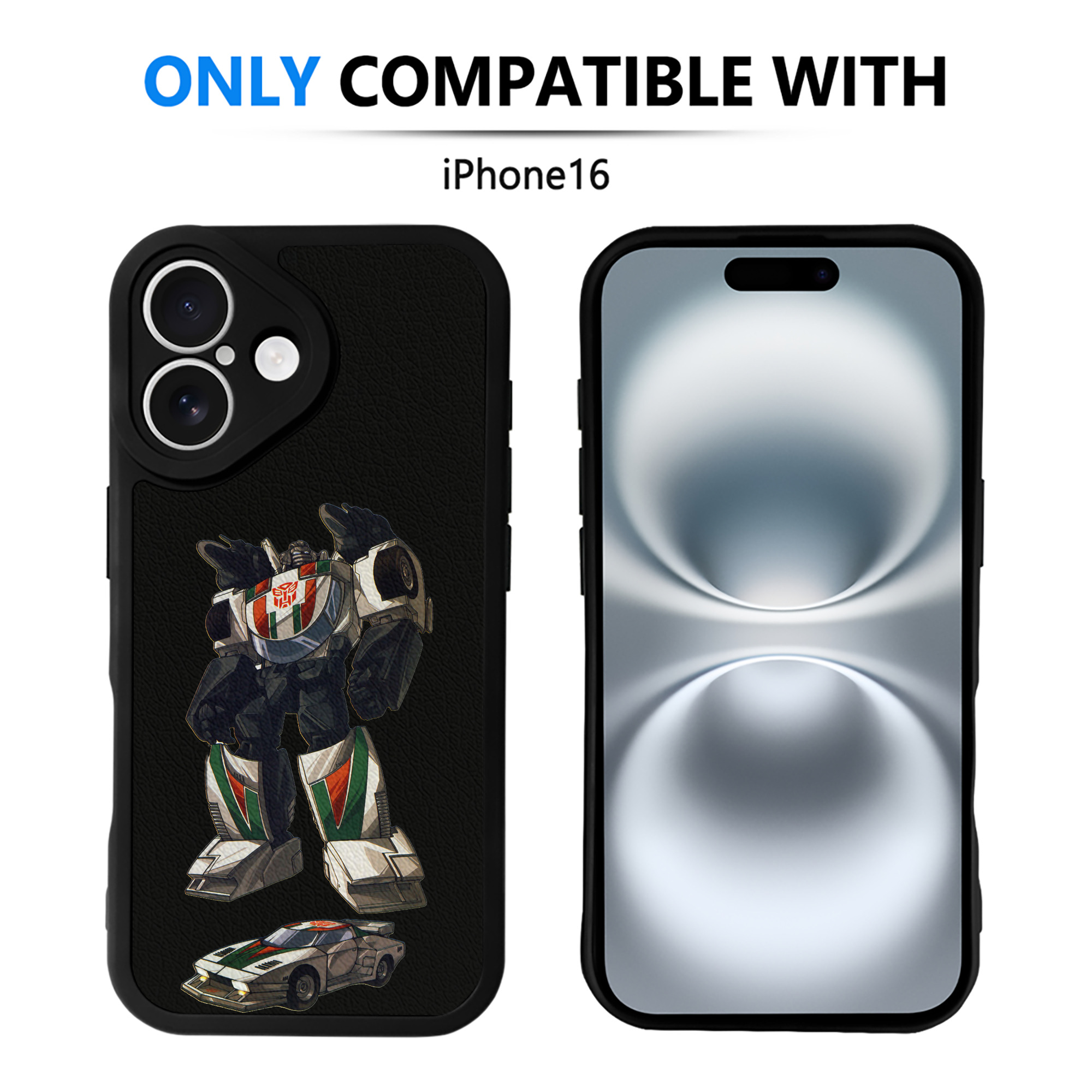（画像用）  【iPhone 16シリーズ対応】シリコンスマホケース（レザー調） 材質：シリコン